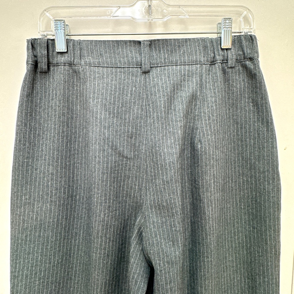 ASOS Design Women's Gray Pinstripe High Rise Wide Leg Trousers Size 6 - Picture 7 of 8